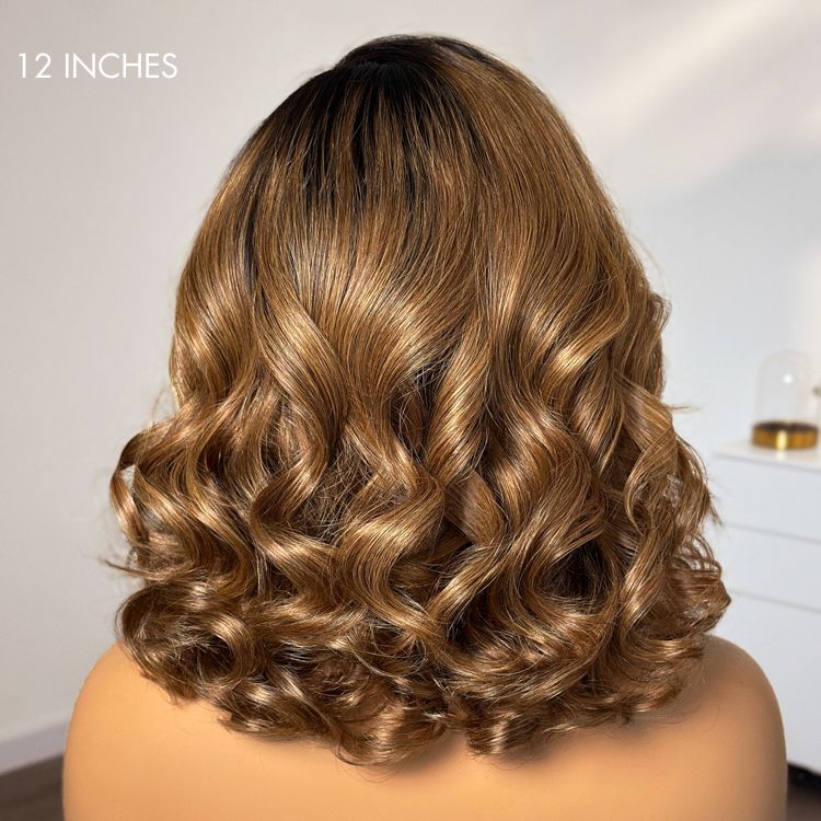 Bouncy Blonde Light Weight Left C Part Loose Wave Glueless 5x5 Closure Lace Wig Breathable Cap - US Only