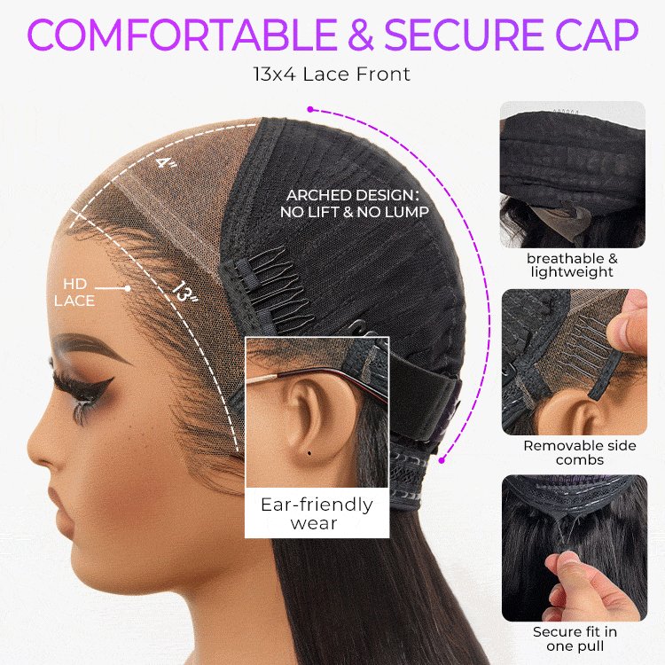 VIP ONLY | NatureMAX 200% Density Loose Wave Glueless Ear-to-ear 13x4 HD Lace Front Wig Pre-Cut Lace Flexi-Fit Drawstring Cap