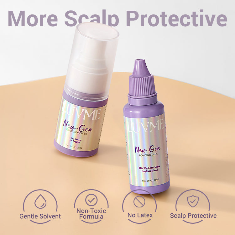 US Only | LUVME Upgraded 2.0 Lace Wig Glue & Remover Kit, Secure Hold & Easy Removal