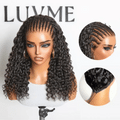 Readitress™ | PreMax Wigs Knotless Fulani Braids Deep Wave Glueless Ear-to-ear 13x6 Frontal HD Lace Wig Human Hair Flexi-Fit Drawstring Cap