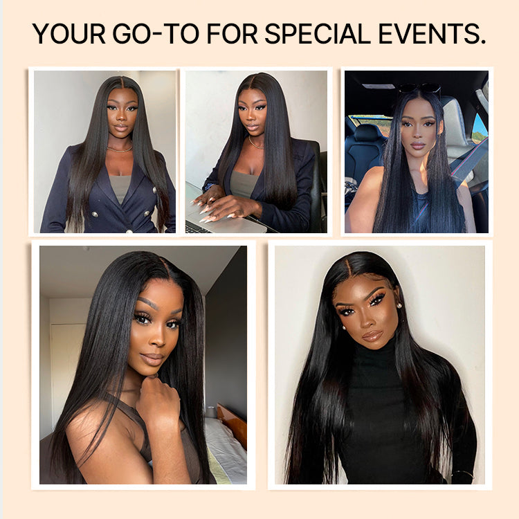 Special Deal | Silky Straight Glueless Ear-to-ear 13x4 HD Lace Front Wig Pre-Cut Lace - US Only