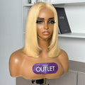 Outlet |  613 Blonde Blunt Cut Bob Wig Glueless Deep Middle Part 2x6 HD Lace Wig
