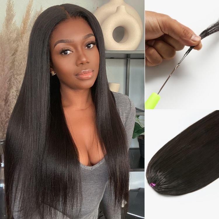 Readitress™ Pre-Separated Feather Crochet Human Hair for Miracle Knots Boho Braids | Silky Straight Protective Style (Free Gifts Included) - US Only