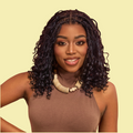 Special Deal | HD Full Lace Knotless Boho Curls Braided Bob Wig Flexi Fit Invisi Drawstring Cap Pre-Cut Lace
