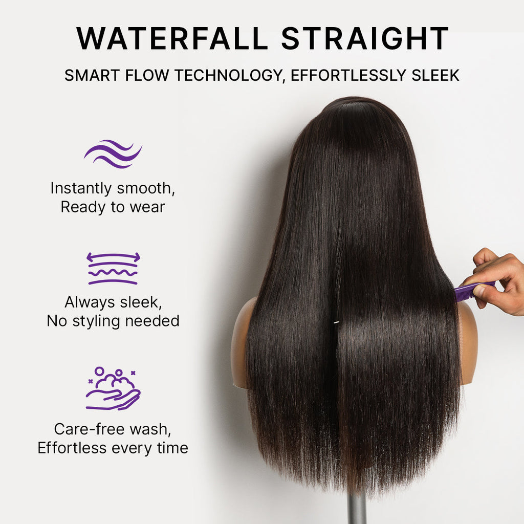 New Customers Only | Luvme All-Day Comfort Wig 180% / 250% Density Bone Straight with Baby Hair PartingMax Glueless 7x6 Closure HD Lace Wig Pre-Cut Lace
