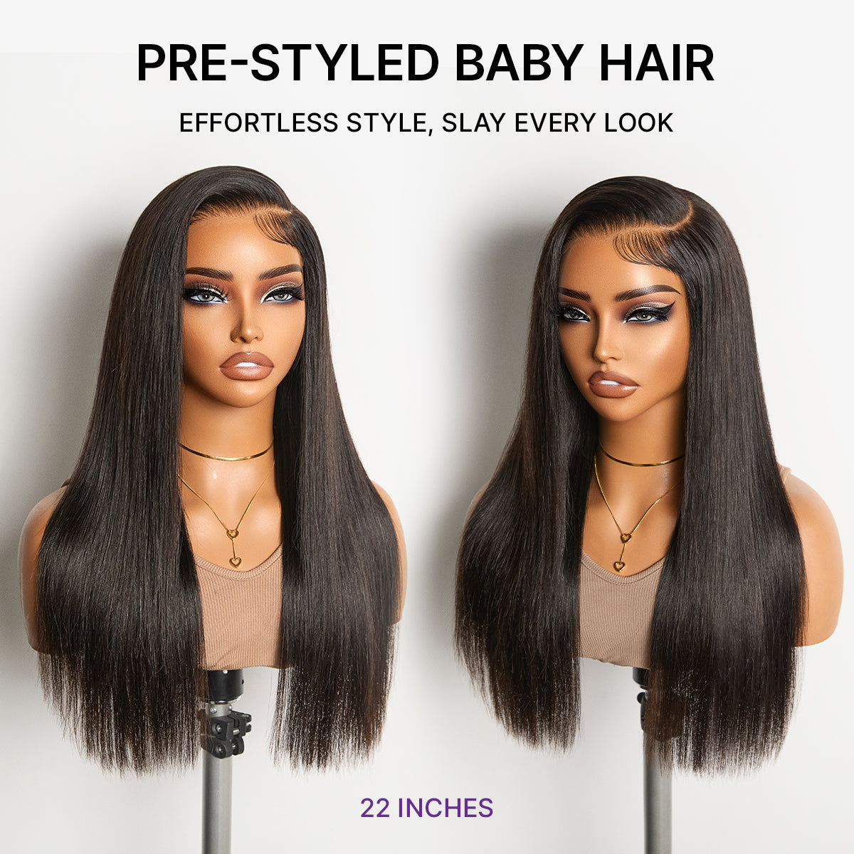 New Customers Only | Luvme All-Day Comfort Wig 180% / 250% Density Bone Straight with Baby Hair PartingMax Glueless 7x6 Closure HD Lace Wig Pre-Cut Lace