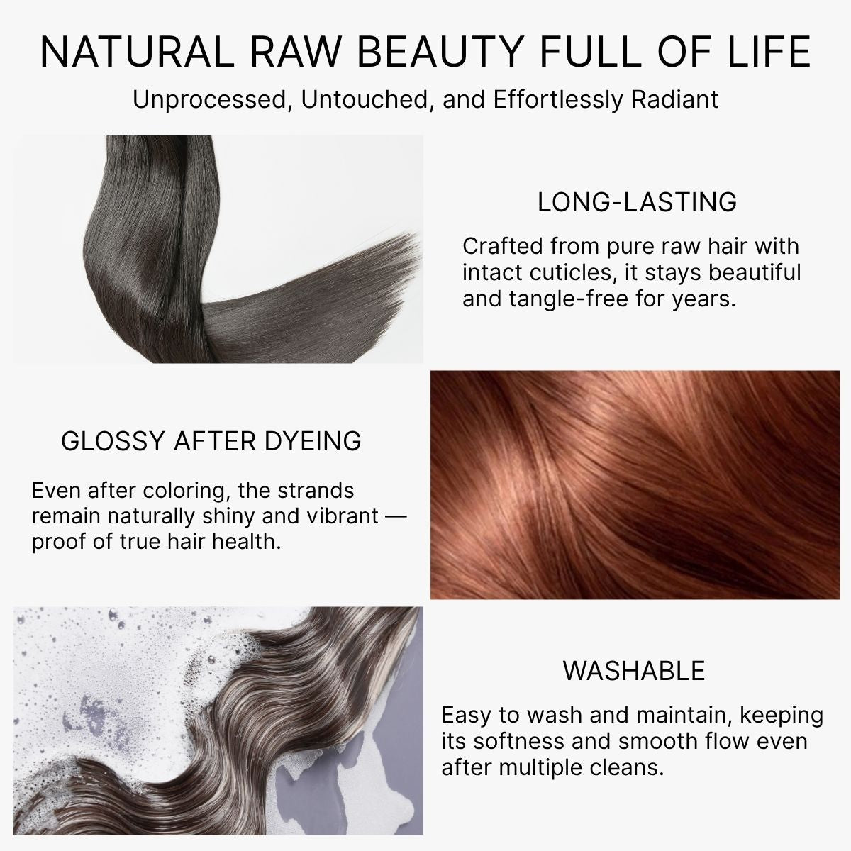 RawMagic Luxe Bundles -  Silky Straight 100% Virgin Human Hair Bundles