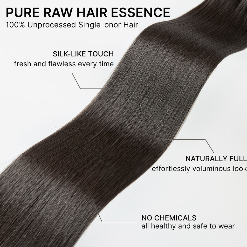 RawMagic Luxe Bundles -  Silky Straight 100% Virgin Human Hair Bundles