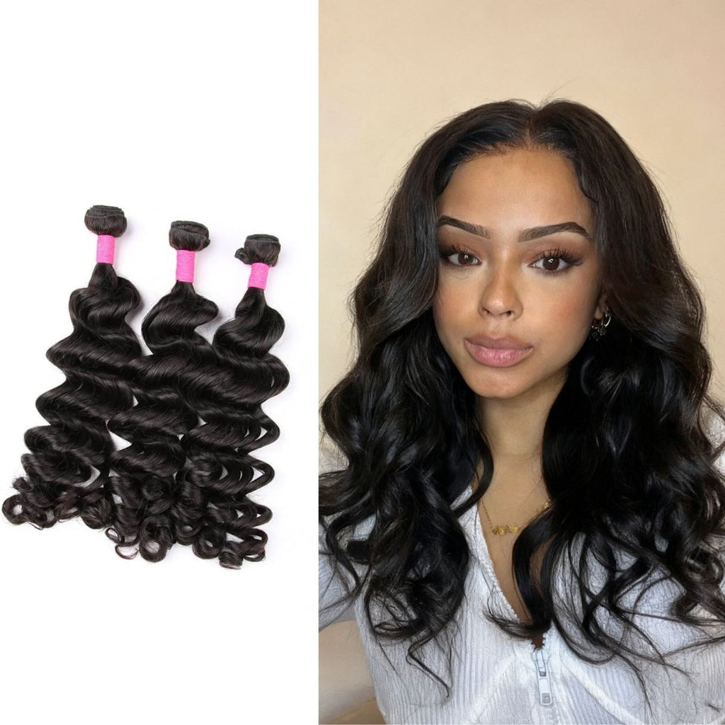 3pcs Body Wave / Water Wave / Deep Wave / Yaki Straight / Silky Straight 100% Virgin Human Hair Bundles