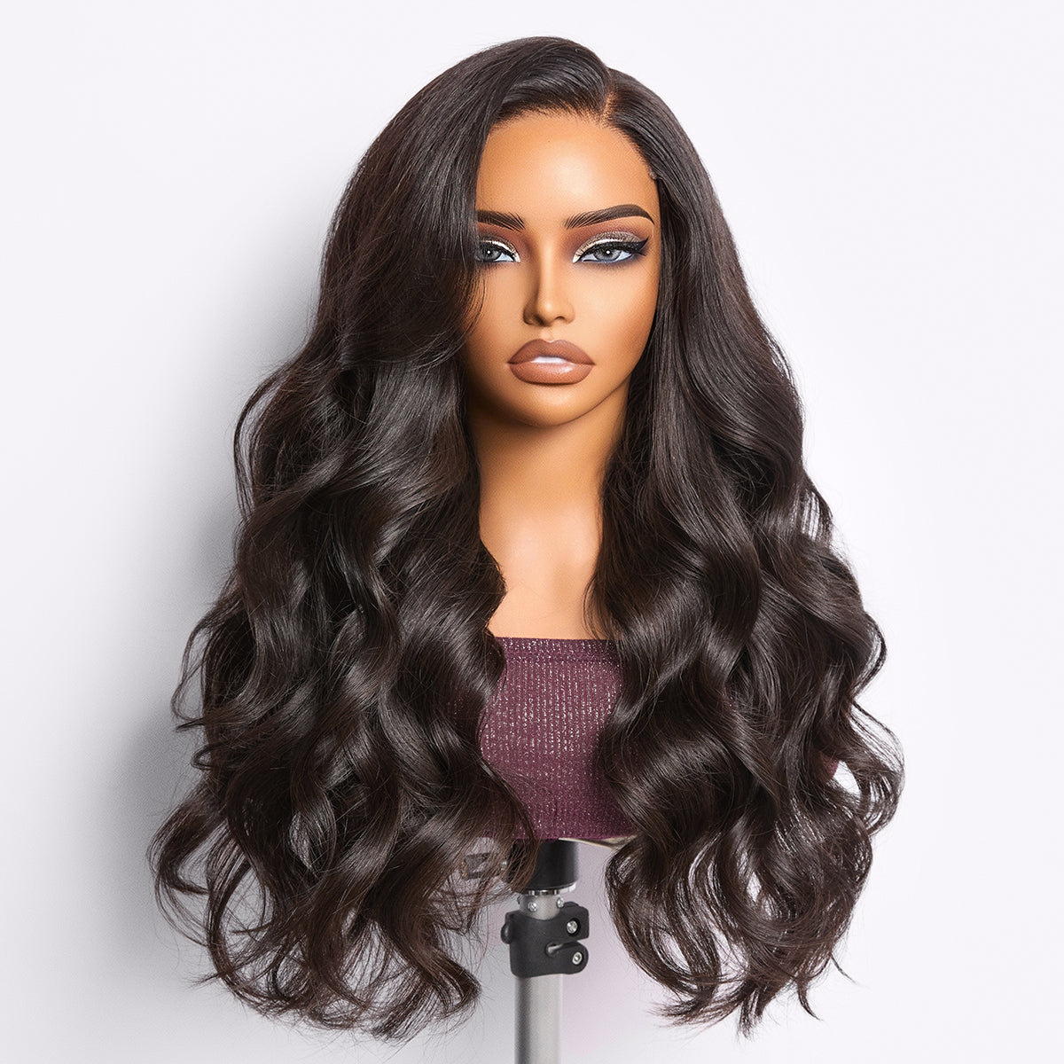 Amara | RawMagic -Natural Black Body Wave 5x5 Closure HD Lace Glueless Wig Human Hair