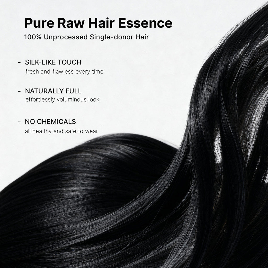 Amara | RawMagic -Natural Black Body Wave 5x5 Closure HD Lace Glueless Wig Human Hair