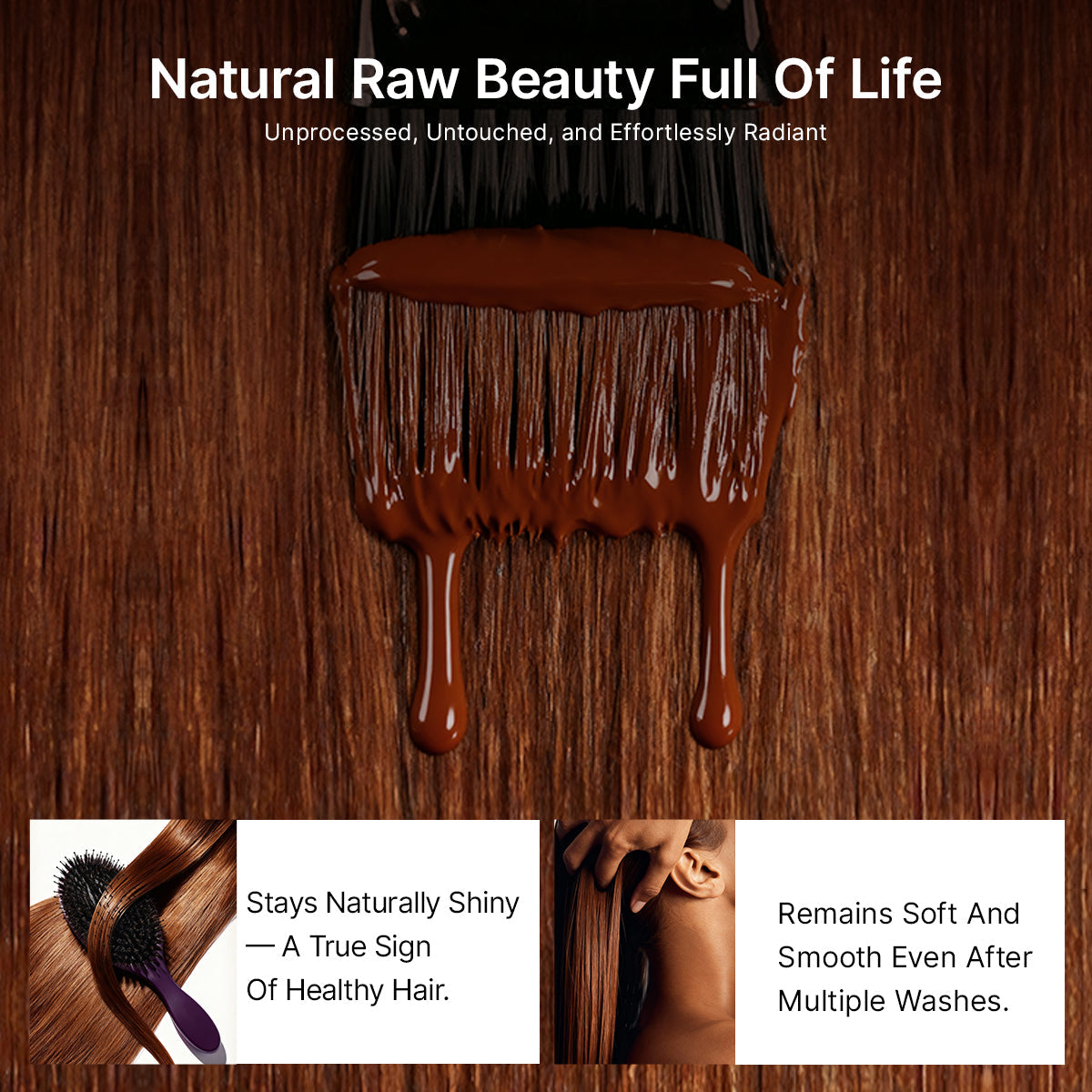 Eliana | RawMagic -  Chocolate Brown Silky Straight 5x5 Closure HD Lace Glueless Wig 100% Human Hair