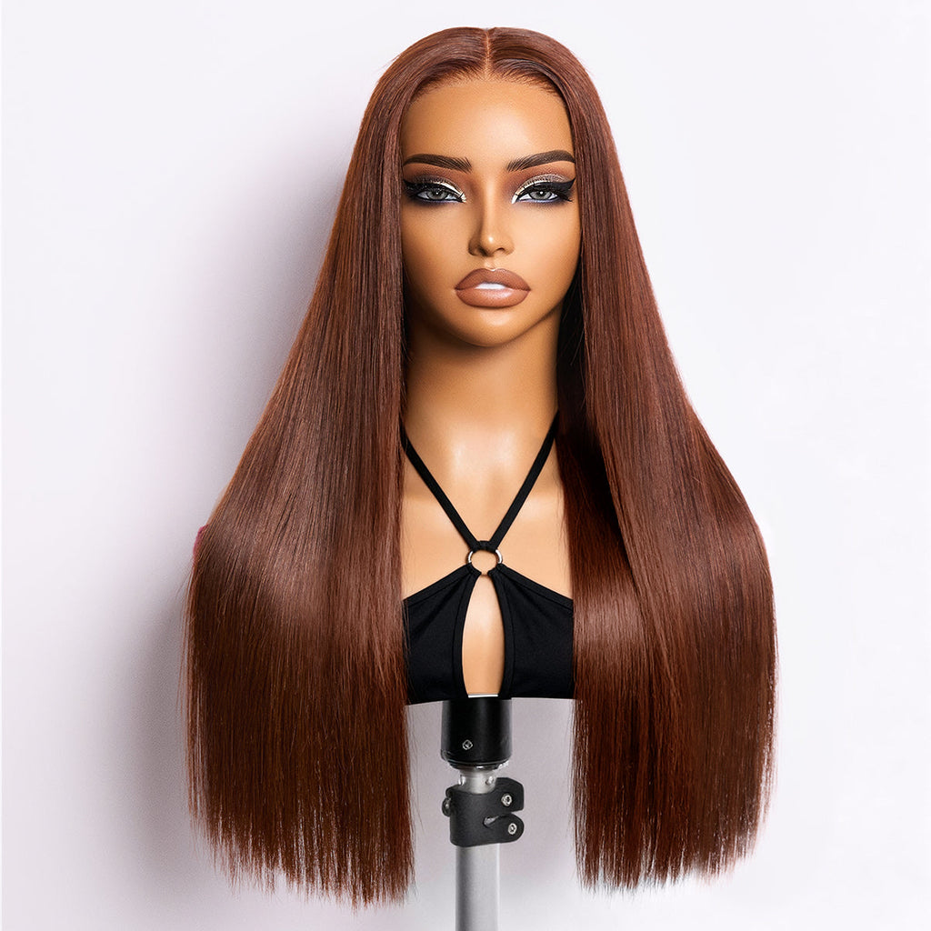 Eliana | RawMagic -  Chocolate Brown Silky Straight 5x5 Closure HD Lace Glueless Wig 100% Human Hair