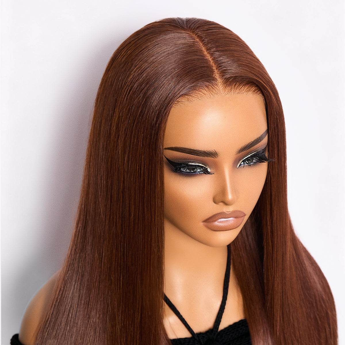 Eliana | RawMagic -  Chocolate Brown Silky Straight 5x5 Closure HD Lace Glueless Wig 100% Human Hair