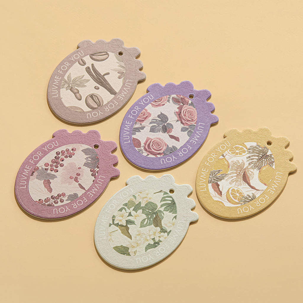 5pcs Luvme Fragrance Cards, Premium Long-Lasting Aroma