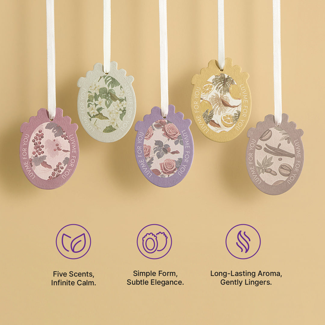 5pcs Luvme Fragrance Cards, Premium Long-Lasting Aroma