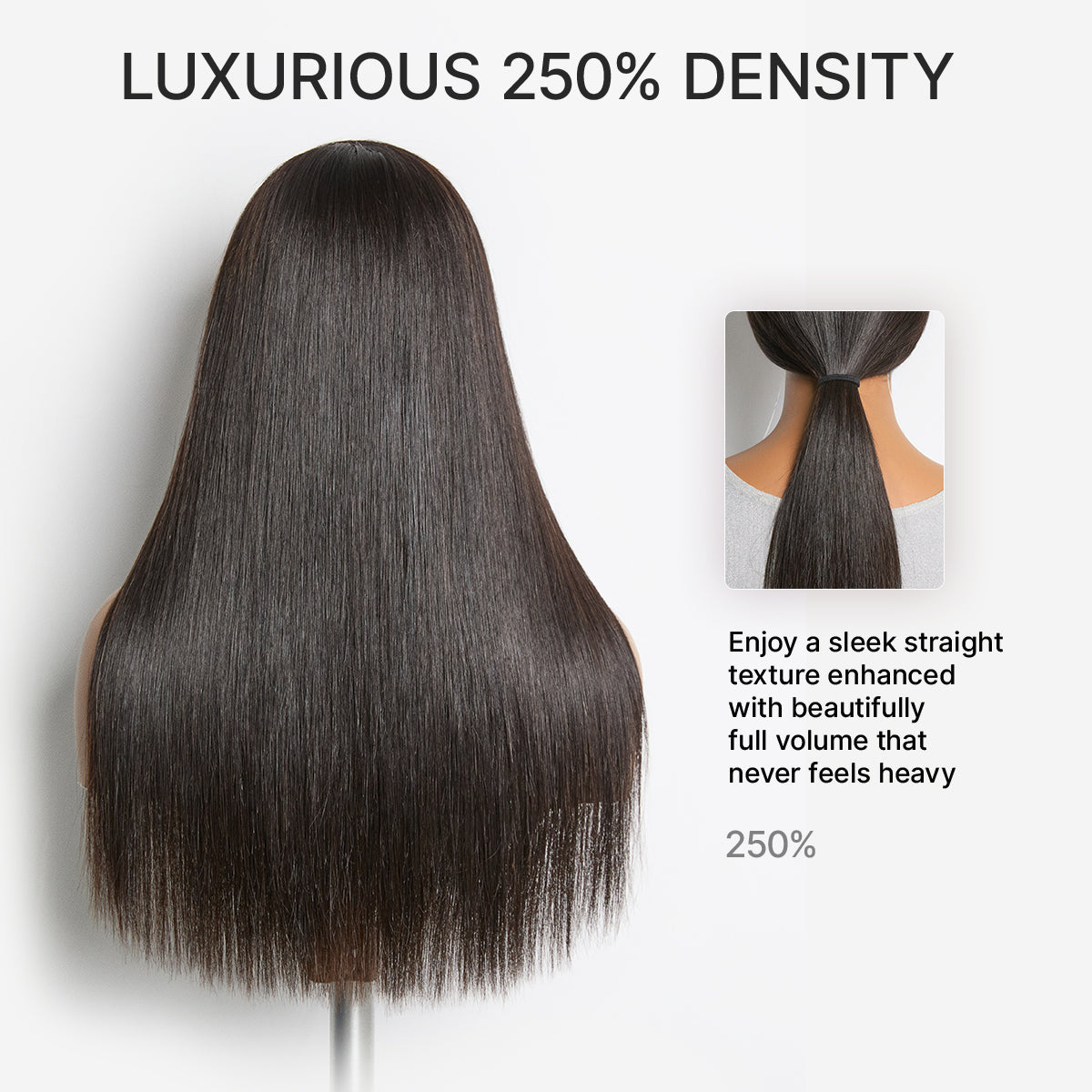 MyOwn-Fit™ PartingMax Glueless Personalized Comfort Wig 250% Density Bone Straight with Baby Hair 7x6 Closure HD Lace Wig Pre Cut & Plucked & Bleached Ready to Go