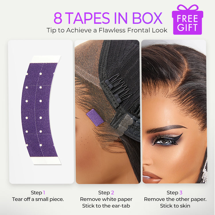 New Customers Only | NatureMAX 200% Density Glueless 13x4 HD Lace Front Wig Ombre Brown Loose Wave Human Hair Wig Pre-Cut Lace Flexi-Fit Drawstring Cap