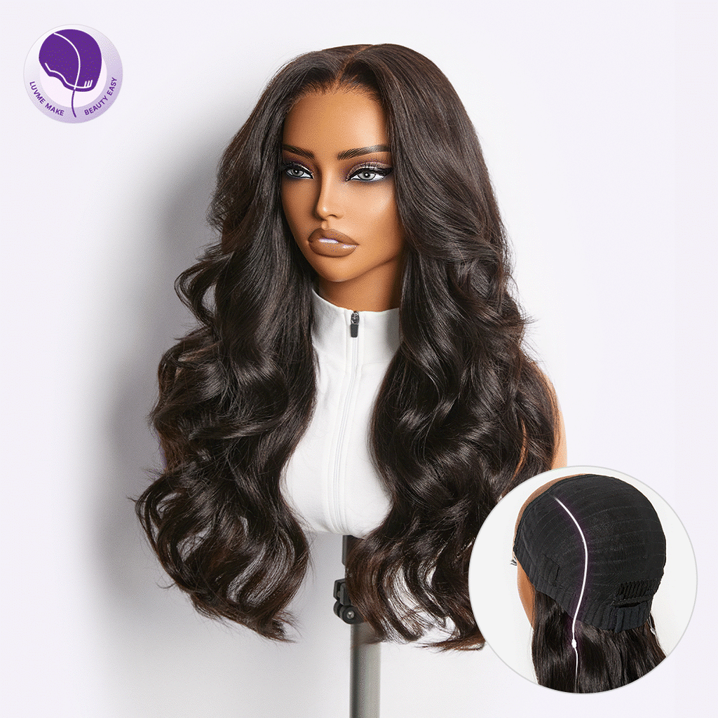 MyOwn-Fit™ PartingMax Glueless Wig 180% Density Light Yaki Body Wave 7x6 Closure HD Lace Wig Flexi-Fit Invisi Drawstring Cap & Pre-Cut Lace