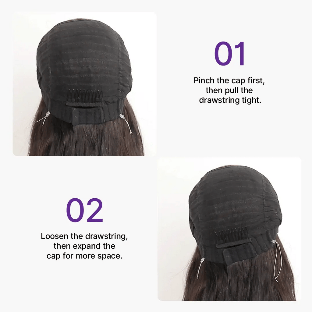 MyOwn-Fit™ PartingMax Glueless Wig 180% Density Light Yaki Body Wave 7x6 Closure HD Lace Wig Flexi-Fit Invisi Drawstring Cap & Pre-Cut Lace