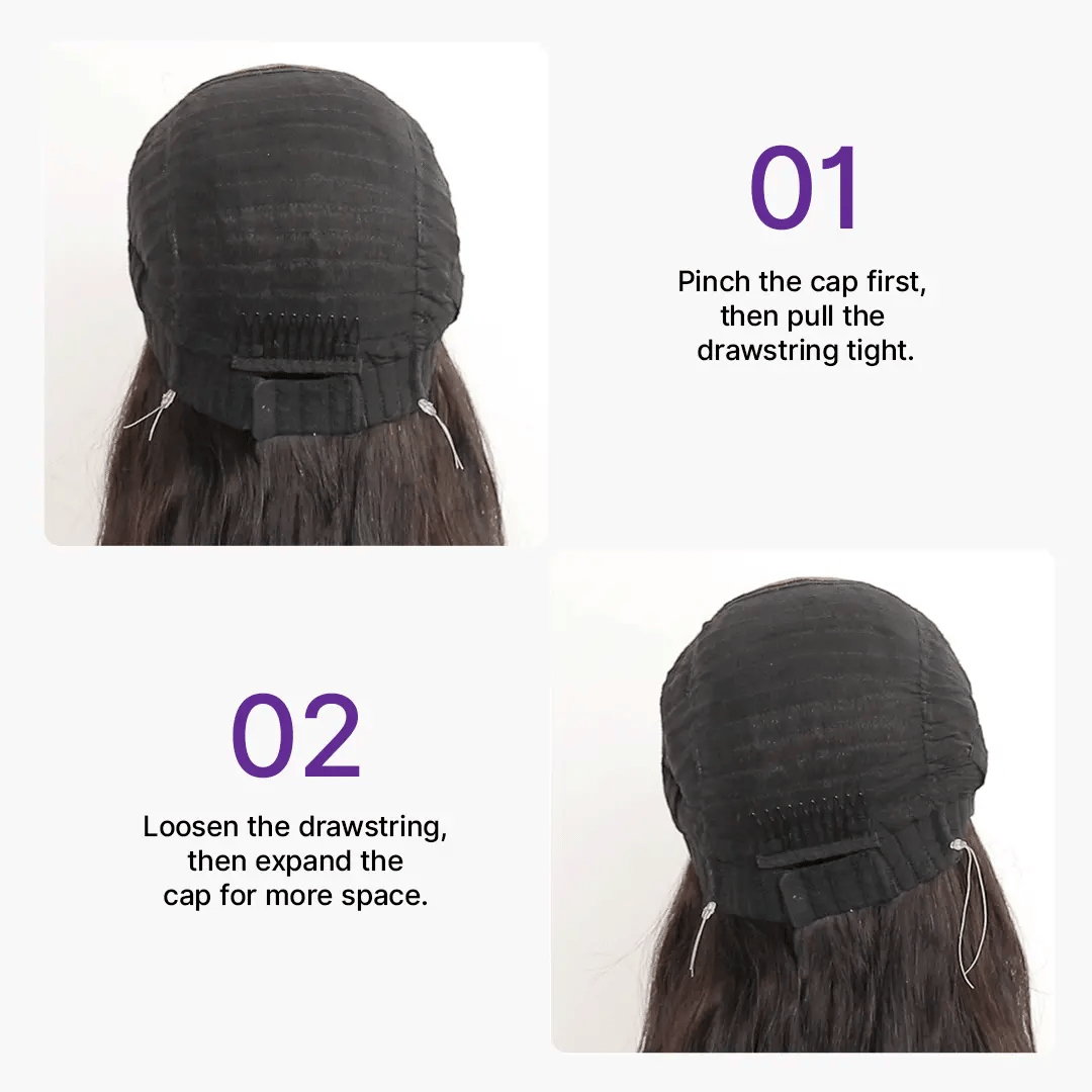 MyOwn-Fit™ PartingMax Glueless Wig 180% Density Light Yaki Body Wave 7x6 Closure HD Lace Wig Flexi-Fit Invisi Drawstring Cap & Pre-Cut Lace