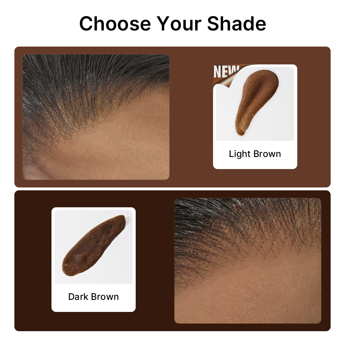 US Only | 1pc Dark Brown / Light Brown Lace Tint Mousse for Wig Melt