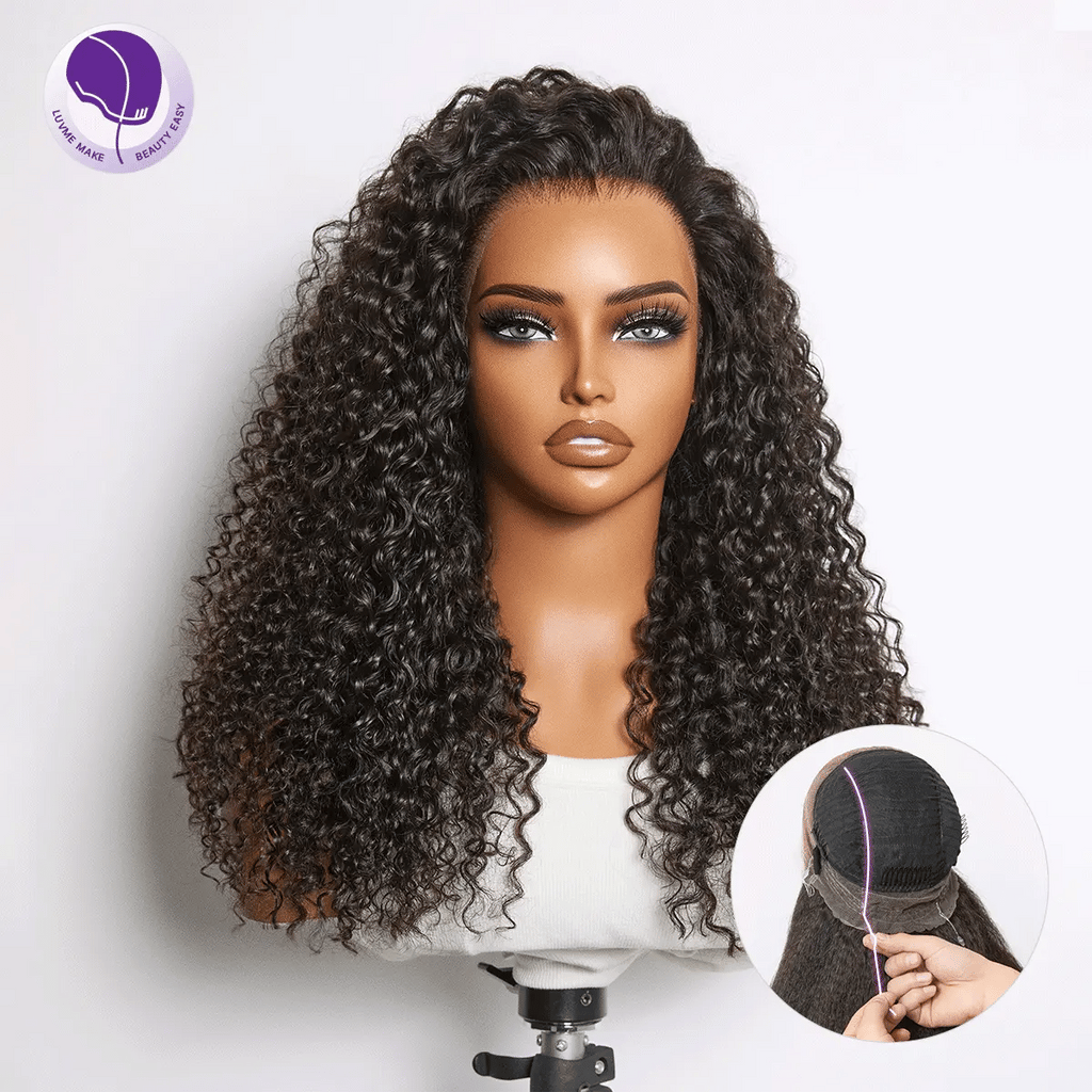 MyOwn-Fit™ 360 HD Lace Free Parting Water Wave Wig Flexi-Fit Invisi Drawstring Cap & Pre-Cut Lace