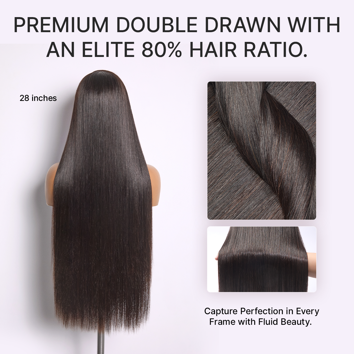 MyOwn-Fit™ PartingMax Glueless Personalized Comfort Wig 250% Density Bone Straight with Baby Hair 7x6 Closure HD Lace Wig Pre Cut & Plucked & Bleached Ready to Go