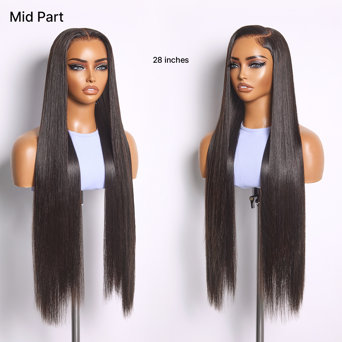 MyOwn-Fit™ PartingMax Glueless Personalized Comfort Wig 250% Density Bone Straight with Baby Hair 7x6 Closure HD Lace Wig Pre Cut & Plucked & Bleached Ready to Go