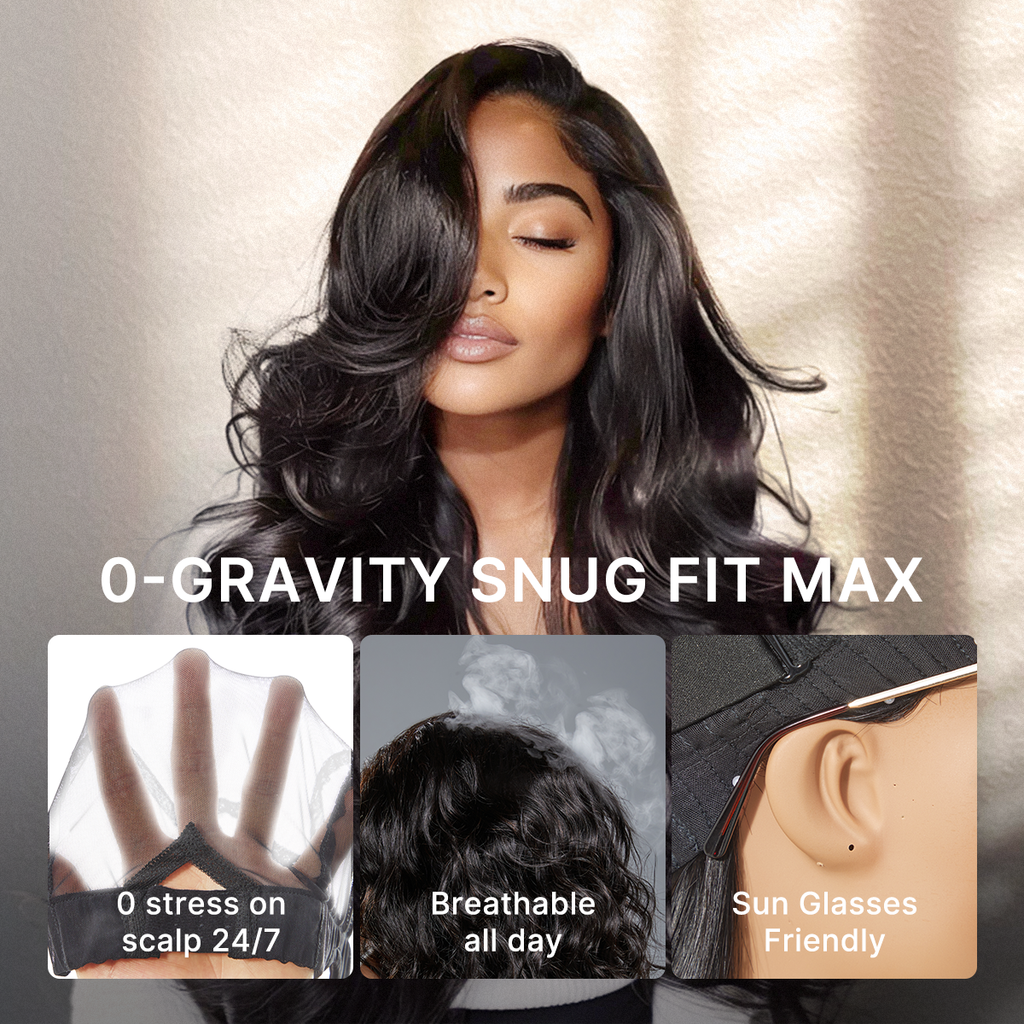 Luvme All-Day Comfort Wig 200% Density Deep Wave Glueless 7x6 Closure HD Lace Human Hair Wig Pre-Cut Lace