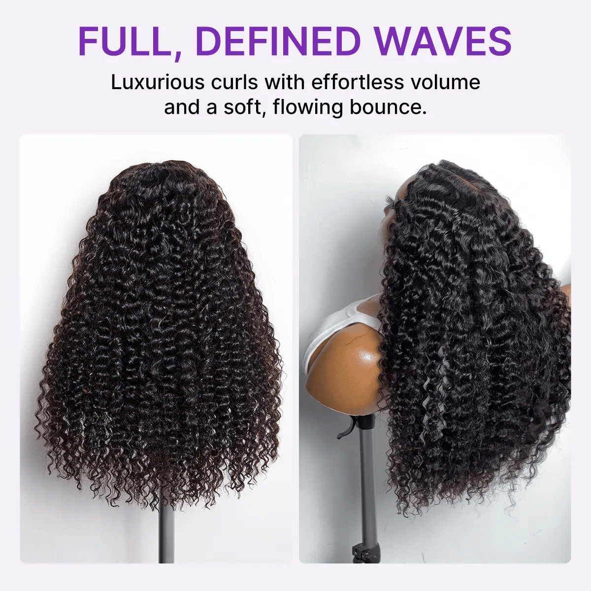 Luvme All-Day Comfort Wig 200% Density Deep Wave Glueless 7x6 Closure HD Lace Human Hair Wig Pre-Cut Lace
