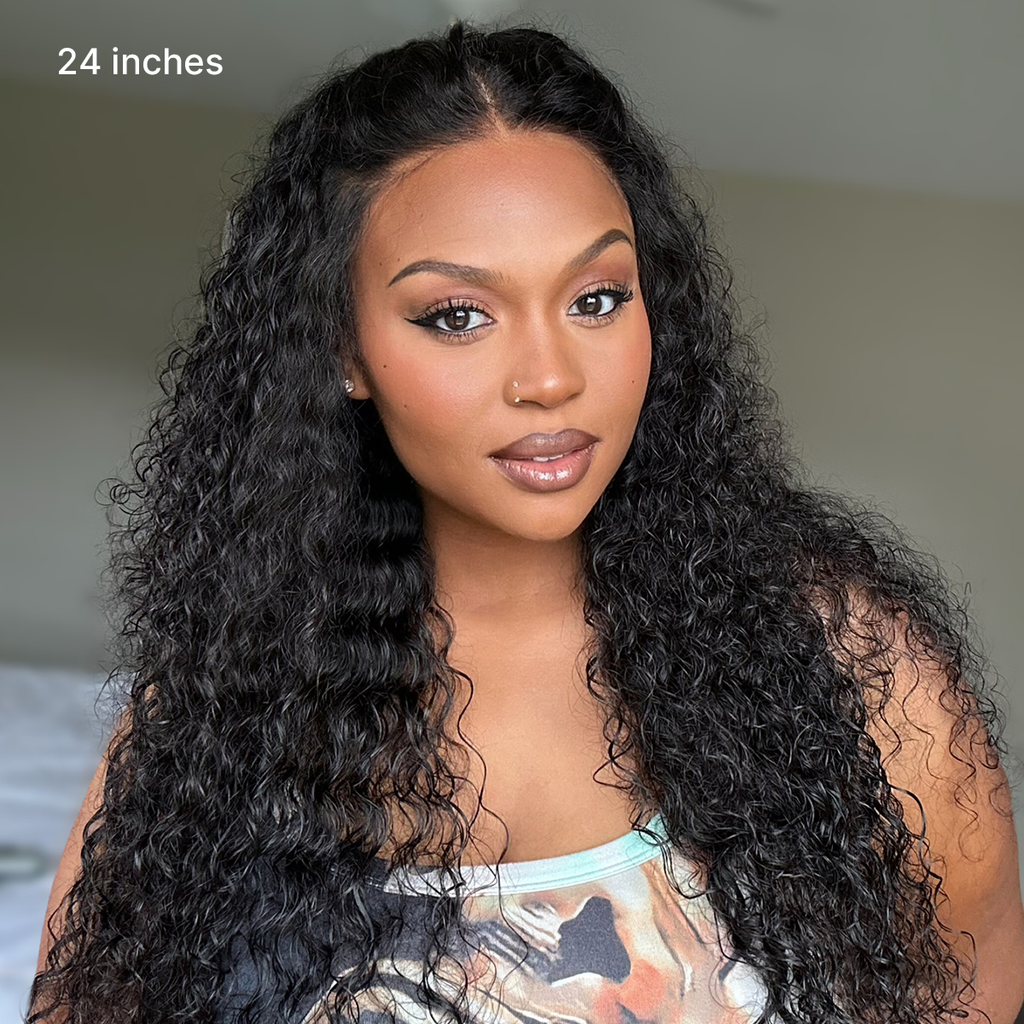 Luvme All-Day Comfort Wig 200% Density Deep Wave Glueless 7x6 Closure HD Lace Human Hair Wig Pre-Cut Lace