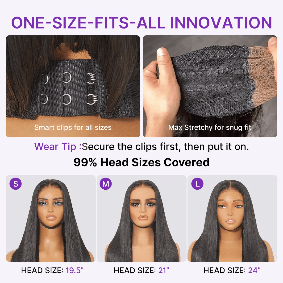 Luvme All-Day Comfort Wig 200% Density Deep Wave Glueless 7x6 Closure HD Lace Human Hair Wig Pre-Cut Lace