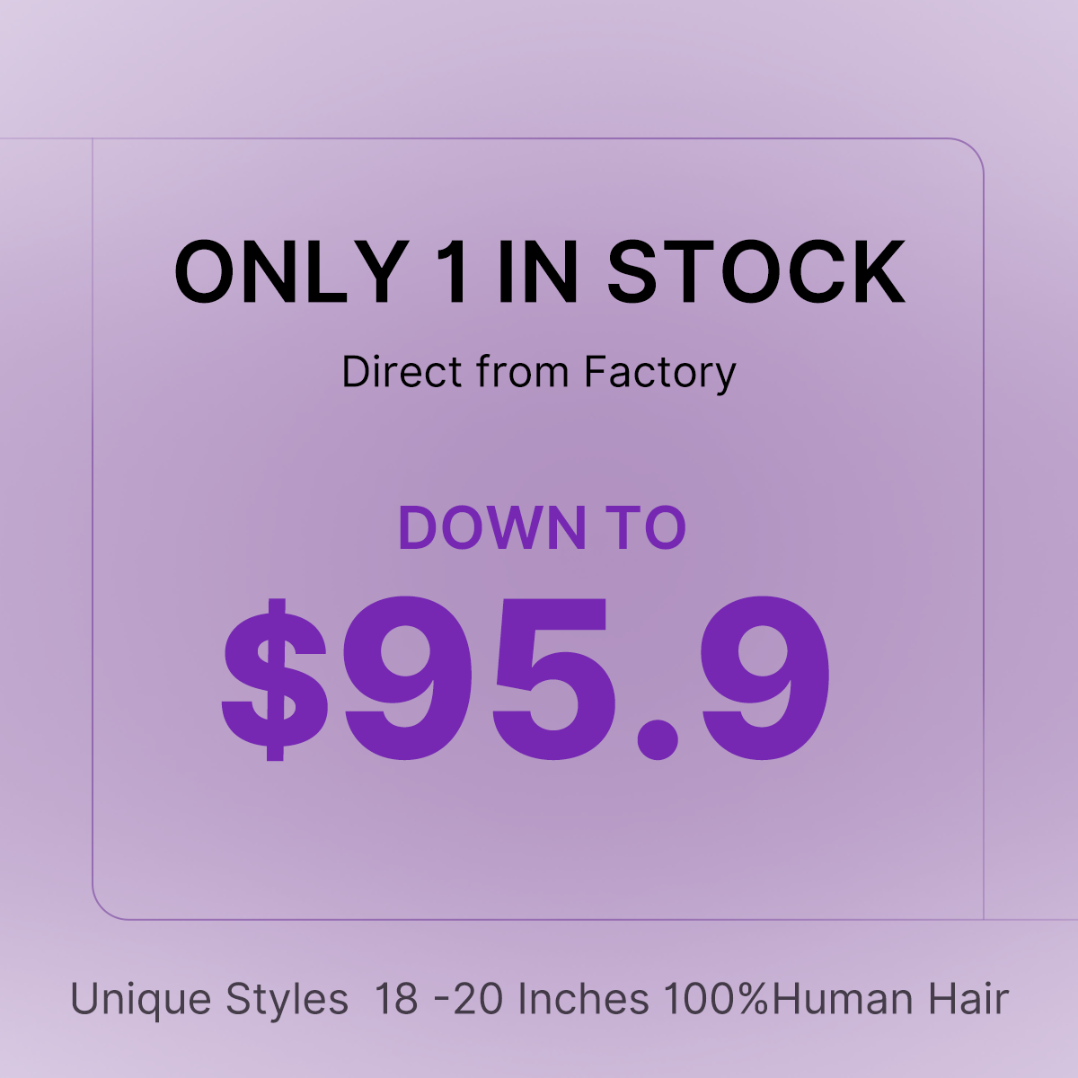 Outet | One-piece-only | 18 inches to 20 inches | Long Wig | Lace Wig | No Code Needed | US ONLY