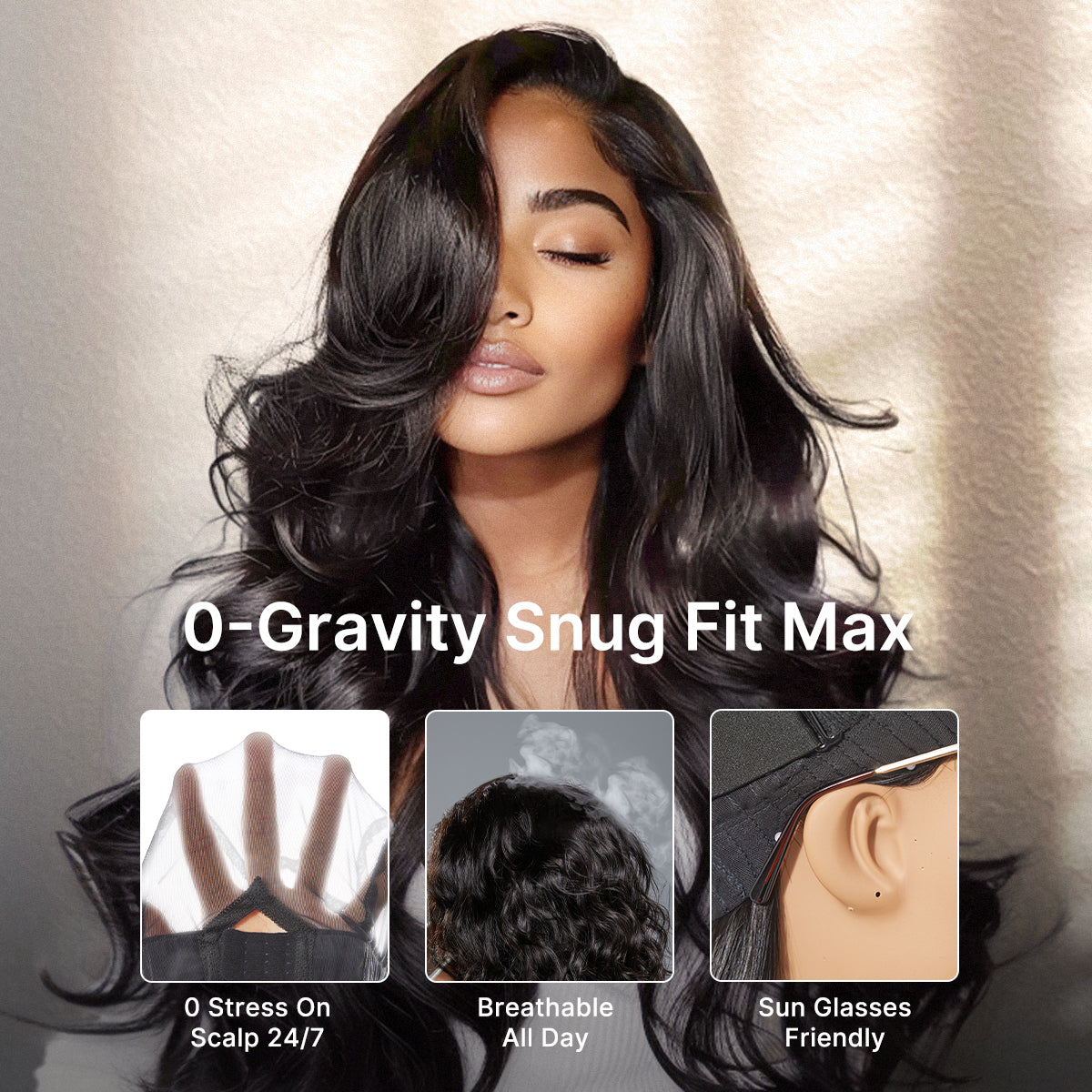 Luvme All-Day Comfort™ Wig Ombre Brown Silky Blunt Cut Bob Glueless 7x6 Closure HD Lace Wig Pre-Cut Lace