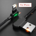 Right Angle LED Charging Cable