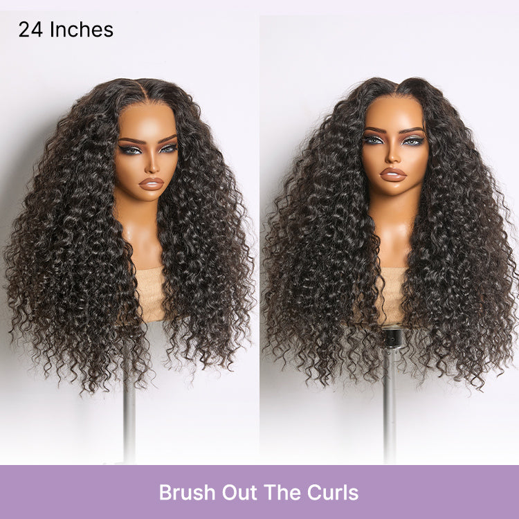 Luvme All-Day Comfort Wig 180% Density Soft & Full Water Wave Glueless 7x6 Closure HD Lace Human Hair Wig Pre-Cut Lace