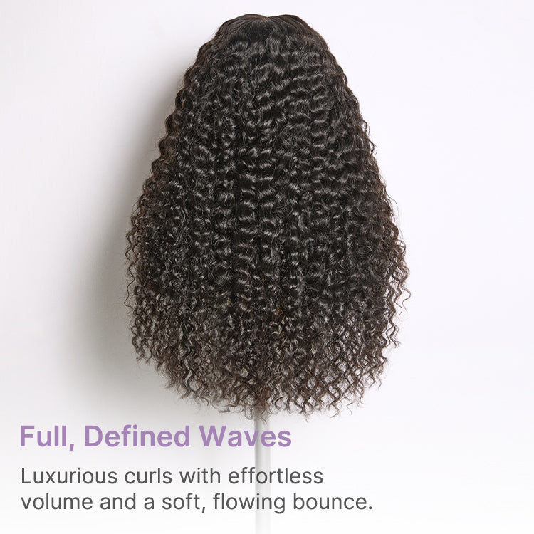 Luvme All-Day Comfort Wig 180% Density Soft & Full Water Wave Glueless 7x6 Closure HD Lace Human Hair Wig Pre-Cut Lace