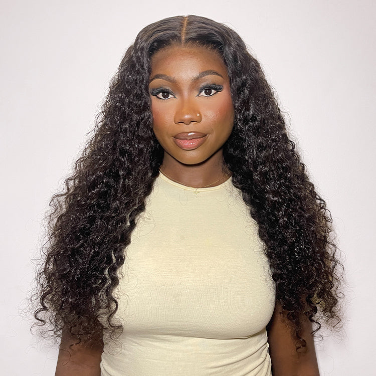 Luvme All-Day Comfort Wig 180% Density Soft & Full Water Wave Glueless 7x6 Closure HD Lace Human Hair Wig Pre-Cut Lace