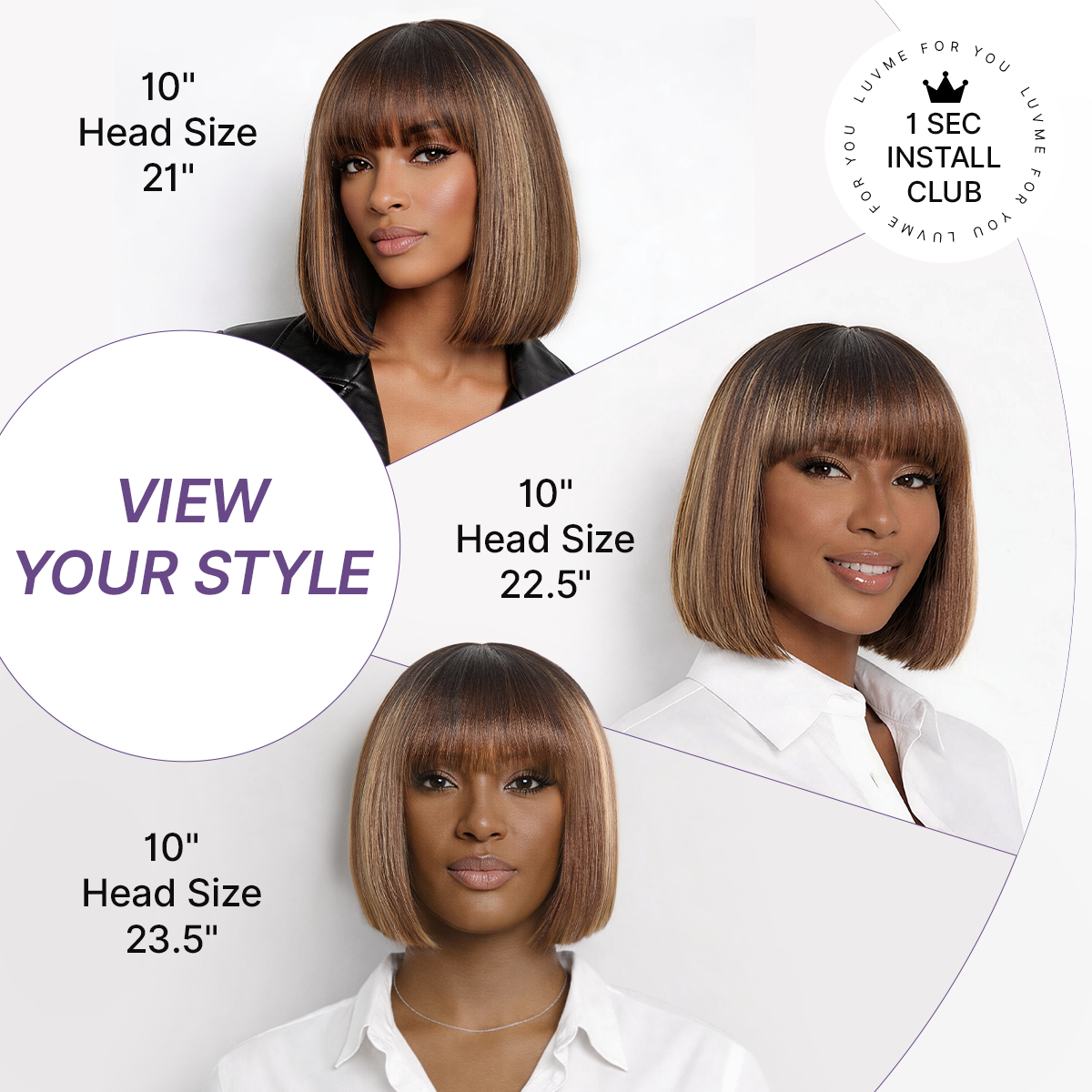 Beginner Friendly Honey Blonde Highlight Yaki Blunt Cut Bob Glueless Minimalist Lace Bob Wig with Bangs