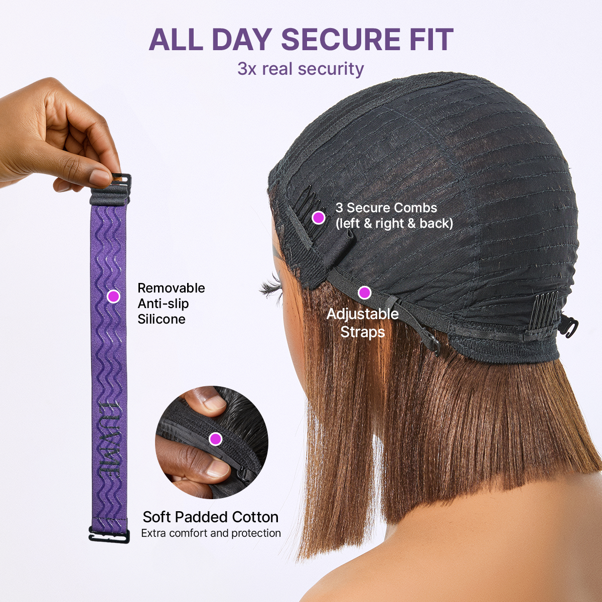 Beginner Friendly Honey Blonde Highlight Yaki Blunt Cut Bob Glueless Minimalist Lace Bob Wig with Bangs