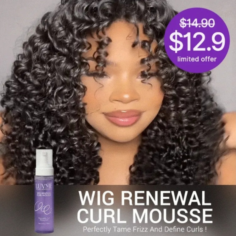 US Only | Wig Curl Mousse with Coconut Oil & Shea, Bounceable Curls, Strong Hold, Frizz Control Styling | Add-on Item