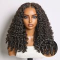 180% Density Burmese Curly Finger Coil Ends Glueless 5x5 Closure HD Lace Wig Pre-Cut Lace - Limited Time Offer