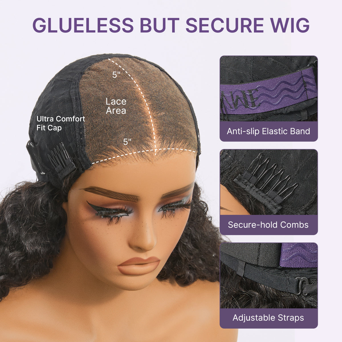 180% Density Burmese Curly Finger Coil Ends Glueless 5x5 Closure HD Lace Wig Pre-Cut Lace - Limited Time Offer