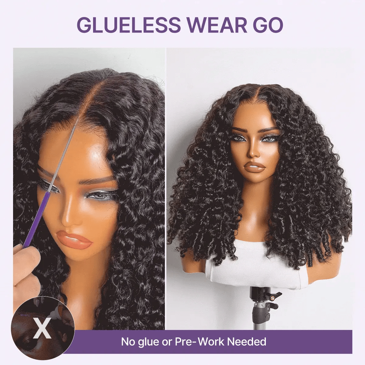 180% Density Burmese Curly Finger Coil Ends Glueless 5x5 Closure HD Lace Wig Pre-Cut Lace - Limited Time Offer