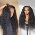 PreMax 180% / 250% Density Water Wave Glueless Flexi-Fit Drawstring 13x4 Frontal Lace Fluffy Curly Wig Pre-Cut Lace