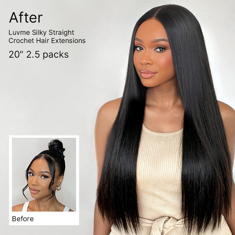 Readitress™ Pre-Separated Feather Crochet Human Hair for Miracle Knots Boho Braids | Silky Straight Protective Style (Free Gifts Included) - US Only