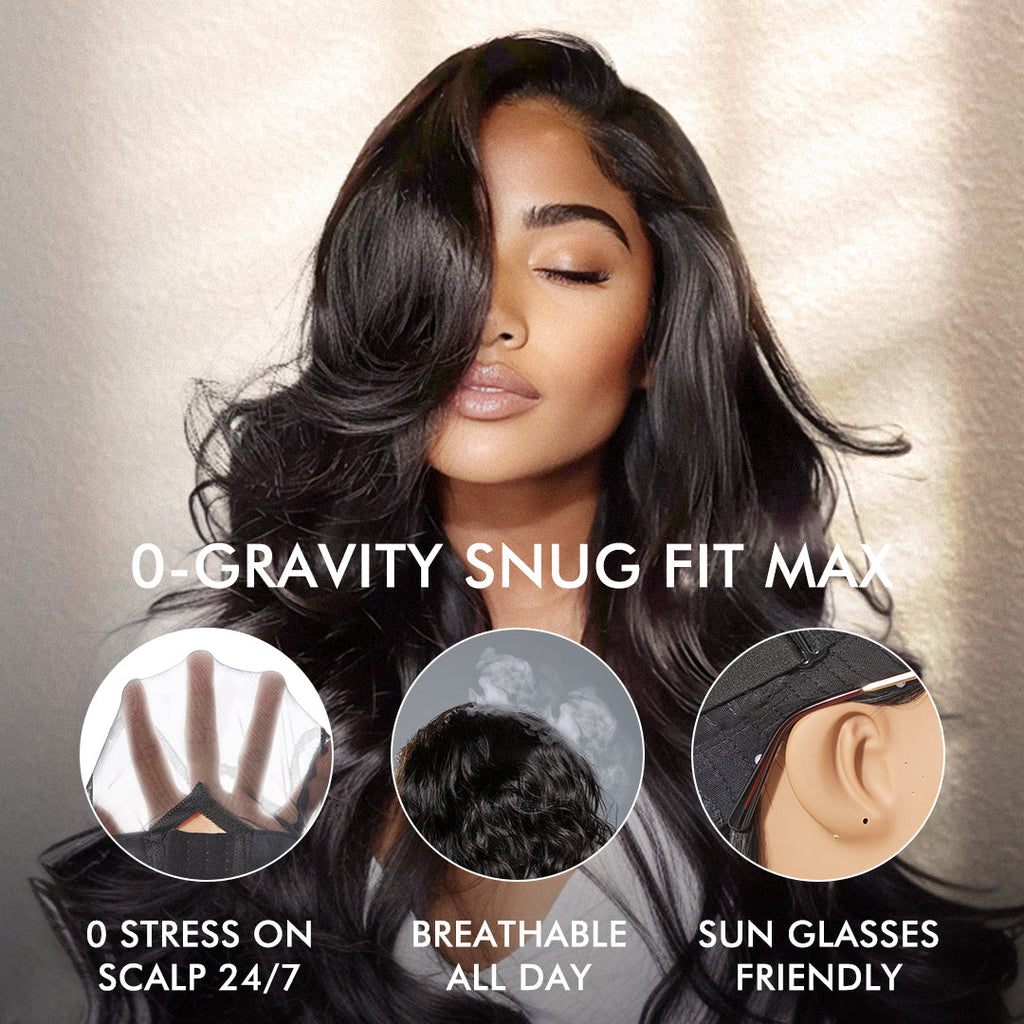 Luvme All-Day Comfort Wig 180% Density Rich Dark Plum Bone Straight with Baby Hair PartingMax Glueless 7x6 Closure HD Lace Wig Pre-Cut Lace