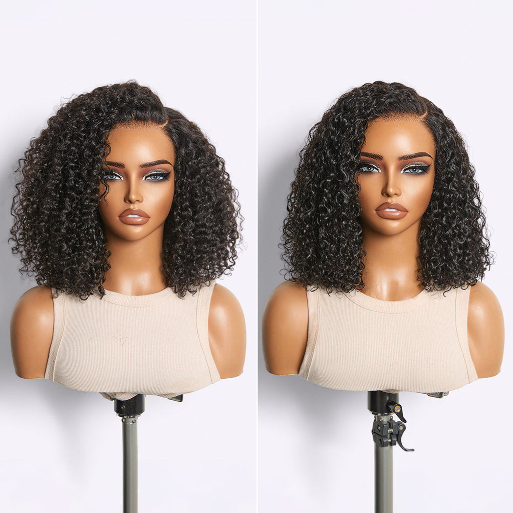 180% Density Kinky Curly PartingMax Glueless 7x6 Closure HD Lace Wig Pre-Cut Lace Flexi-Fit Drawstring Cap