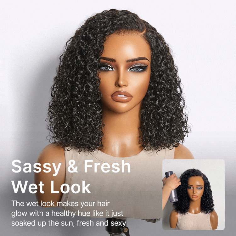 180% Density Kinky Curly PartingMax Glueless 7x6 Closure HD Lace Wig Pre-Cut Lace Flexi-Fit Drawstring Cap